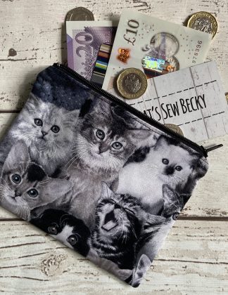 Black and White Cat Purse