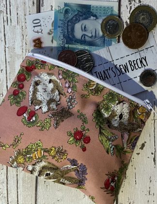 Peach Rabbit Purse