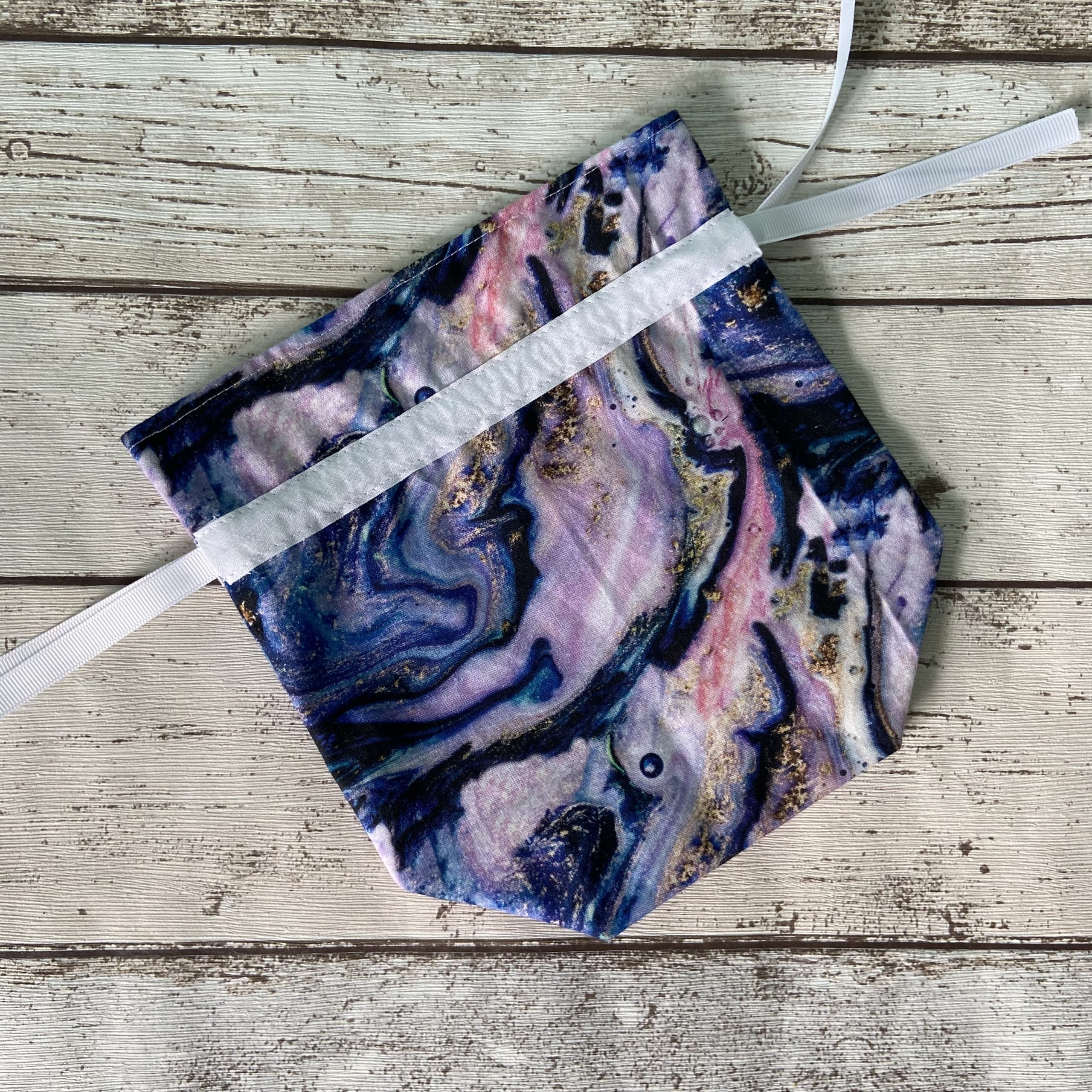 Marble Drawstring Bag That’s Sew Becky