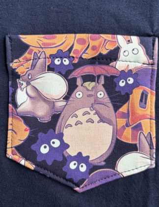 Catbus and Totoro Pocket Tee