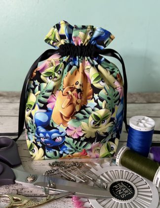 Wind and Wave Starter Pocket Monster Drawstring Bag
